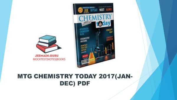 CHEMISTRY TODAY 2017