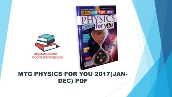 MTG PHYSICS FOR YOU 2017